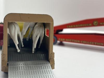 LOT 140: Vintage Lesney Matchbox King Size Vehicles - Ford Tractor, Transporter and Articulated Horse Van