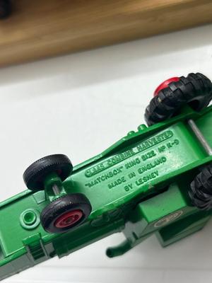 LOT 143: Vintage Lesney Matchbox King Size Vehicles - Claas Combine Harvester, Fruehauf Hopper and More