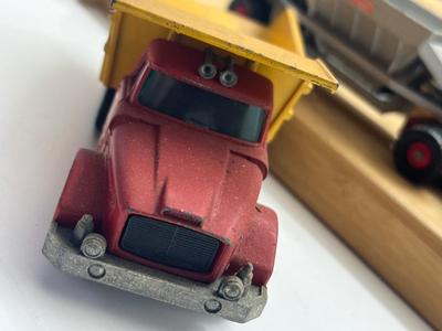 LOT 143: Vintage Lesney Matchbox King Size Vehicles - Claas Combine Harvester, Fruehauf Hopper and More