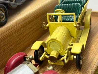 LOT 145: Vintage Lesney "Models of Yesteryear" - 1911 Maxwell Roadster, 1912 Simplex, 1911 Renault, 1912 Rolls Royce, 1904...