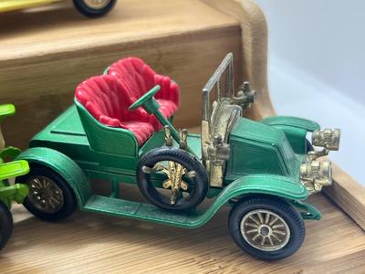 LOT 145: Vintage Lesney "Models of Yesteryear" - 1911 Maxwell Roadster, 1912 Simplex, 1911 Renault, 1912 Rolls Royce, 1904...