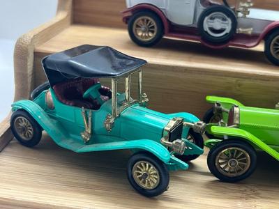 LOT 145: Vintage Lesney "Models of Yesteryear" - 1911 Maxwell Roadster, 1912 Simplex, 1911 Renault, 1912 Rolls Royce, 1904...