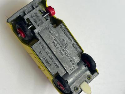 LOT 147: Vintage Lesney Matchbox Vehicles - Field Car, Trailer Caravan, Land Rover Safari and More