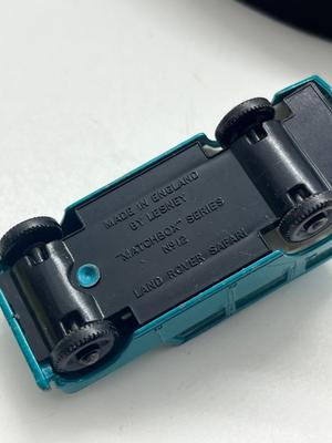 LOT 147: Vintage Lesney Matchbox Vehicles - Field Car, Trailer Caravan, Land Rover Safari and More