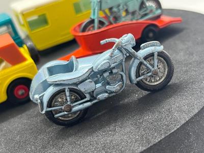 LOT 147: Vintage Lesney Matchbox Vehicles - Field Car, Trailer Caravan, Land Rover Safari and More