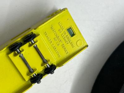 LOT 147: Vintage Lesney Matchbox Vehicles - Field Car, Trailer Caravan, Land Rover Safari and More