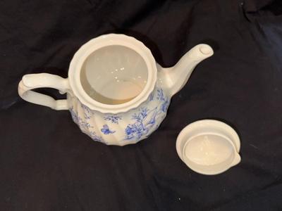 Blue and White Churchill Teapot