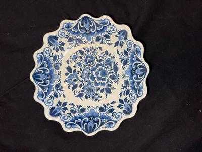 Delft Scalloped Blue and White Bowl