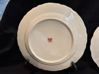 Lot of 9 Pieces of Beautiful Antique & Vintage Red and White China