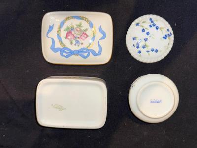 2 Limoges Dresser Pin Boxes