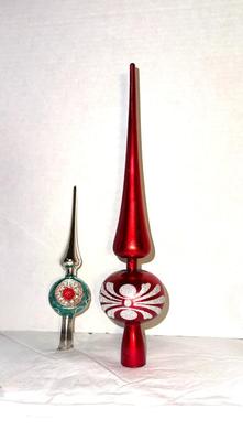Vintage Tree Toppers Red and Green