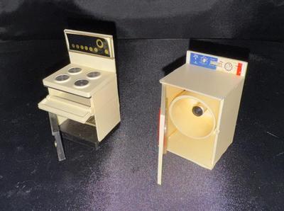 7 Piece Lot Chrysnbon Lundby Acme Vintage Miniature Dollhouse Furniture