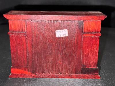 Wooden Fireplace with Mantle 1:12 Miniature Dollhouse Furniture