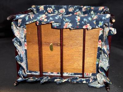 Canopy Bed 1:12 Miniature Dollhouse Furniture