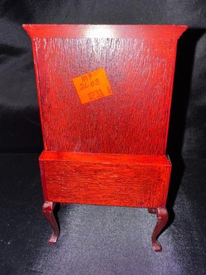 Wooden Highboy Chest Vintage Miniature Dollhouse Furniture 1:12 Scale