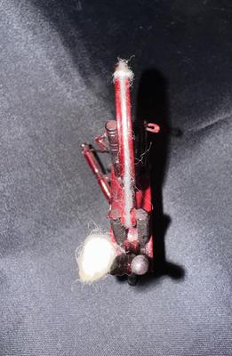 Wooden Spinning Wheel & Bench Vintage Miniature Dollhouse Furniture 1:12 Scal