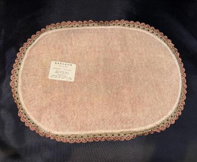 Garland Area Rug for Vintage Miniature Dollhouse 10" x 14" Amrose Art LInens Made in Belgium