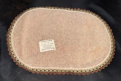 Garland Area Rug #2 for Vintage Miniature Dollhouse 10" x 14" Amrose Art LInens Made in Belgium