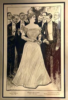 Antique Framed Chicago American Art Supplement April 1, 1906