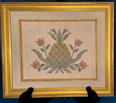 Vintage Needlepoint Pineapple