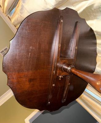 Antique Scalloped Table