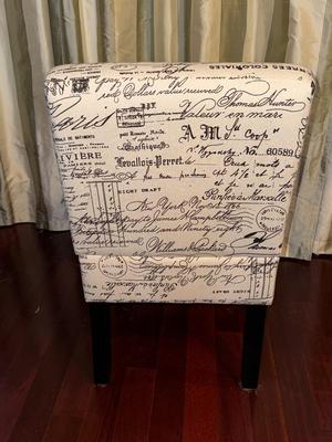 Travel Themed Side Chair