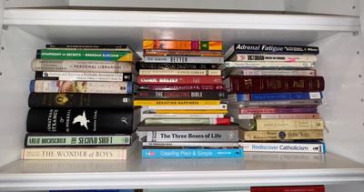 Bookshelf 1 All Books Included in Lot