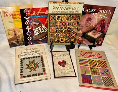 7 Books on Quilting Cross-stitch & Needlepoint
