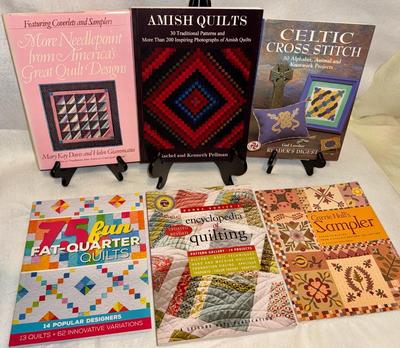 6 Books on Quilting Cross-stitch & Needlepoint