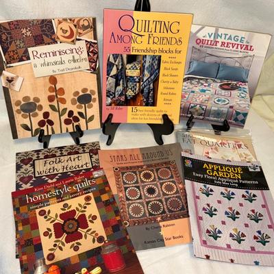 8 Books on Quilting Cross-stitch & Needlepoint