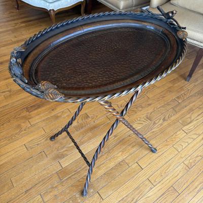 Metal Bird Bath Side Table (LR-BM)