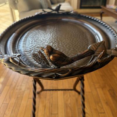 Metal Bird Bath Side Table (LR-BM)
