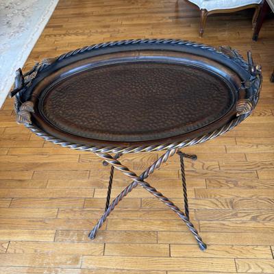 Metal Bird Bath Side Table (LR-BM)