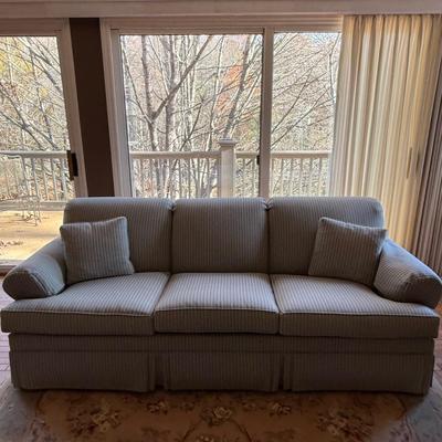 Two Ethan Allen Three Seat Sofas (LR-BM)