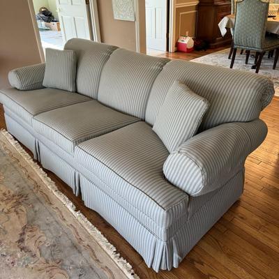 Two Ethan Allen Three Seat Sofas (LR-BM)