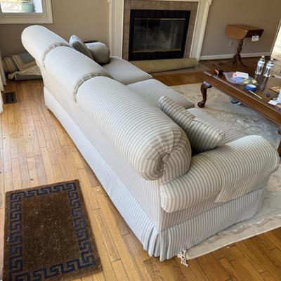 Two Ethan Allen Three Seat Sofas (LR-BM)