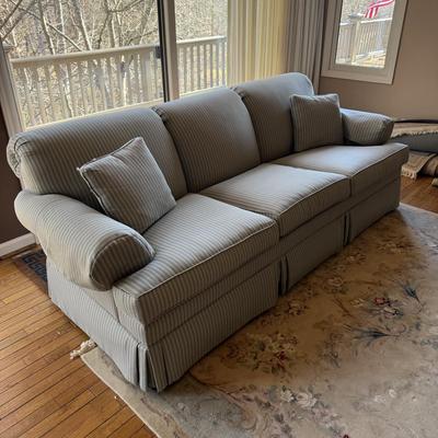 Two Ethan Allen Three Seat Sofas (LR-BM)