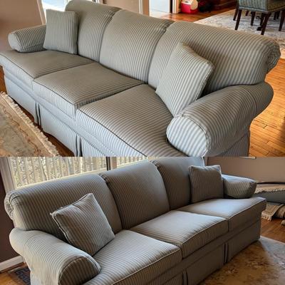 Two Ethan Allen Three Seat Sofas (LR-BM)
