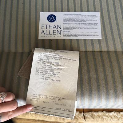 Two Ethan Allen Three Seat Sofas (LR-BM)