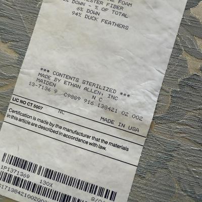 Pair of Ethan Allen Versailles Arm Chairs with Ottoman (LR-BM)