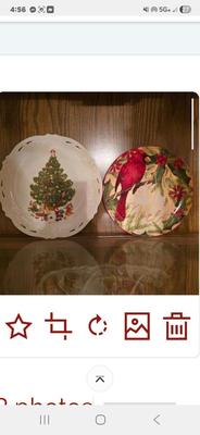 Christmas decorative plates