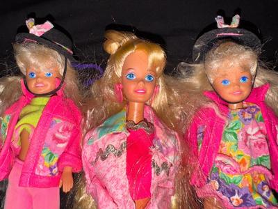 Vintage 1990s Barbie & Twin Skippers