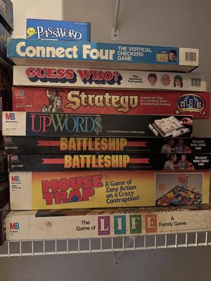 Lot of 9 Vintage Board Games