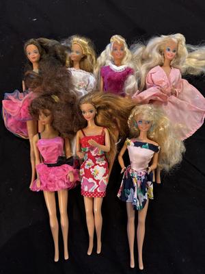 Lot of 7 Super Star Barbie Era