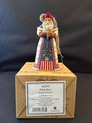 Jim Shore Polish Santa Hanging Ornament