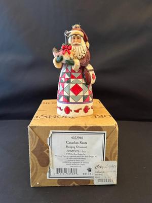 Jim Shore Canadian Santa Hanging Ornament
