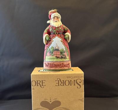 Jim Shore Williamsburg Santa Hanging Ornament
