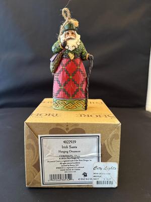 Jim Shore Irish Santa Hanging Ornament