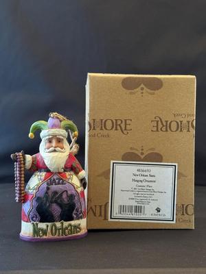 Jim Shore New Orleans Santa Hanging Ornament