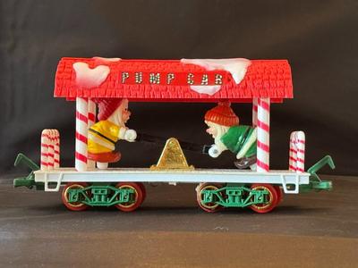 1986 New Bright Train Pump Car Disney Snow White Dwarves